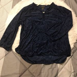 Liz Claiborne Navy Blouse